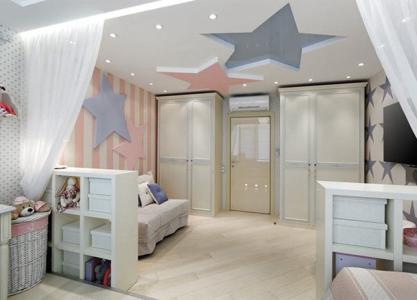 Натяжной потолок в детскую комнату