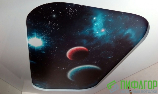 Фото натяжного потолка